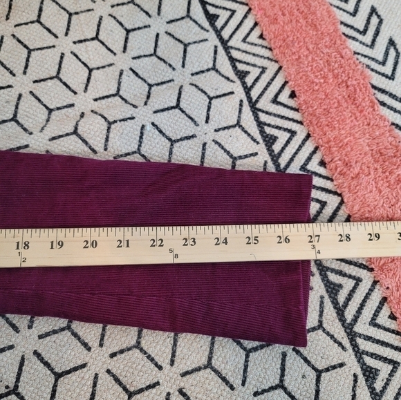 J.CREW PURPLE FUSCHIA CORDUROY LEATHER BUTTON BLAZER JACKET, SZ 6 - Picture 13 of 14